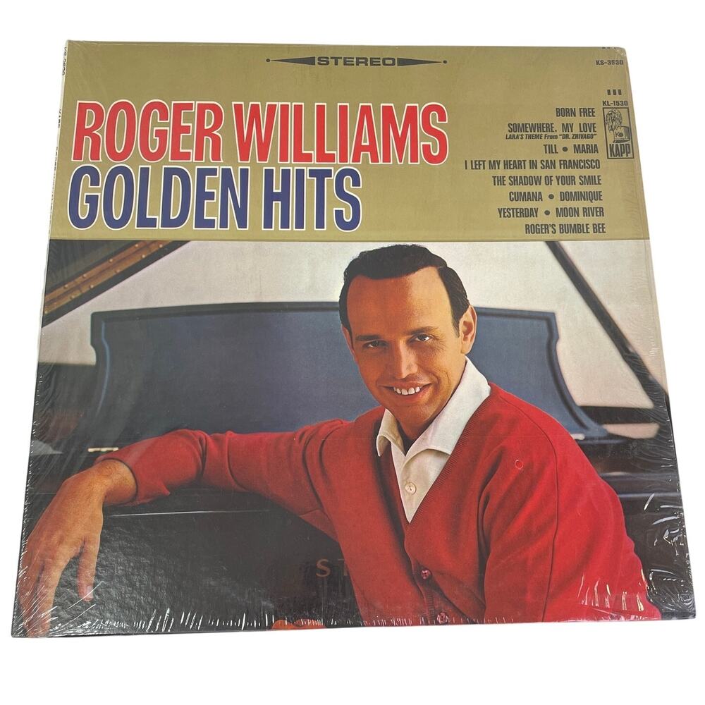 Vintage 1967 Rogers Williams Golden Hits Kapp Records LP Vinyl Record